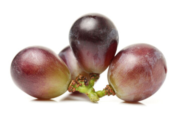 Grapes on white background 