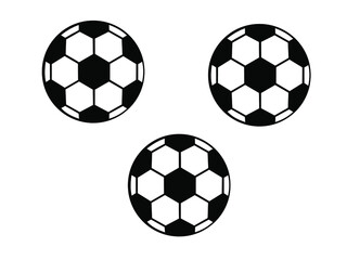 Vector soccer ball on white background