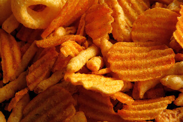 Close up of snack texture