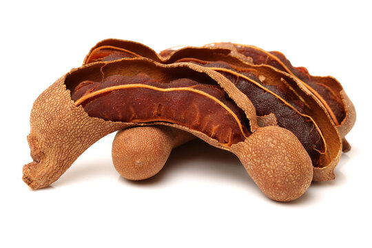 Tamarind on white background