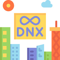 dnx festival flat icon