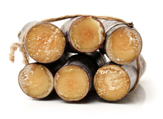 Sugar cane isolated on white background