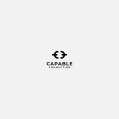 Capable chain Ring connection logo bonds