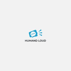 Obraz premium loud comment logo talking modern human