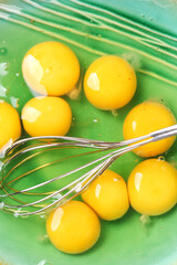 Egg yolk closeup background