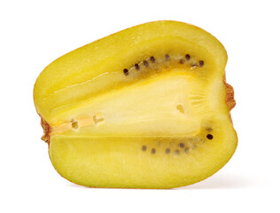 kiwi fruit on white background 