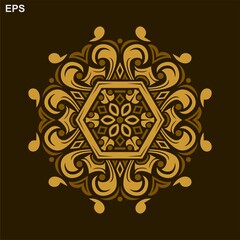Modern vector mandala art design with a beautiful mix of colors, suitable for all advertising design needs, both for business card designs, banners, brochures and others. EPS format files