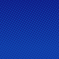 Blue halftone comic vector background