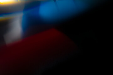 crystal light leak effect for photo overlay. prism lens flare bokeh abstract with glow, colorful,...