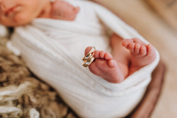 Babyfüßchen von einem Neugeborenen
