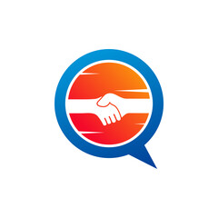 Chat Deal logo vector template, Creative Deal logo design concepts