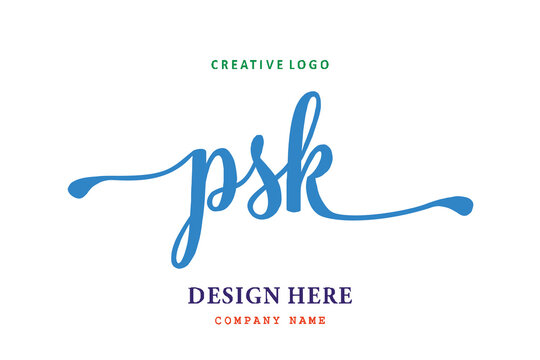 PSK lettering logo is simple, easy to understand and authoritative