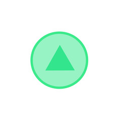 the playback line icon is isolated on a white background