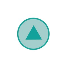 the playback line icon is isolated on a white background