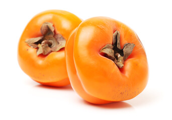 persimmon on a white background
