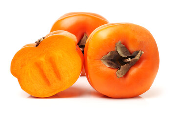 persimmon on a white background