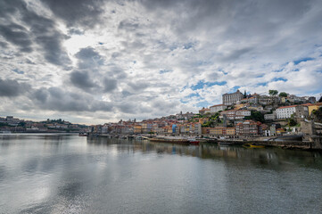 Fototapeta na wymiar Porto, Portugal Town Skyline on the Douro River