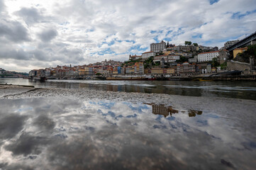 Fototapeta premium Porto, Portugal Town Skyline on the Douro River