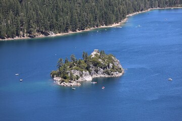 A View of Emerald Bay on Lake Tahoe