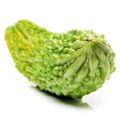 Bitter melon , Bitter gourd on white background