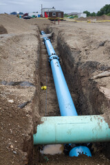 water main ready for burial