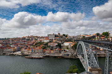 Fototapeta na wymiar Porto, Portugal Town Skyline on the Douro River