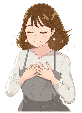 胸に手を当てる Images Browse 166 Stock Photos Vectors And Video Adobe Stock