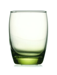 Beautiful empty glass on white background