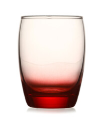 Beautiful empty glass on white background