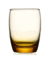 Beautiful empty glass on white background