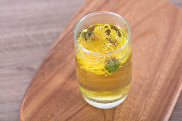 A cup of chrysanthemum tea