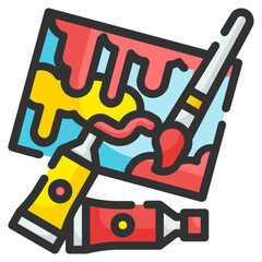 painting line icon