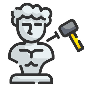 recommend clip art: sculpture line icon