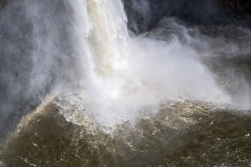 The base of the waterfall at Palouse Falls State Park, Washington, USA