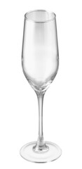 Beautiful empty glass on white background