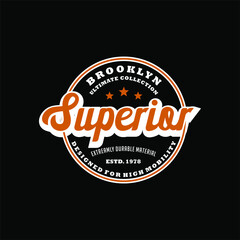 Brooklyn superior Ultimate Collection Typography T shirt Design