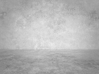 empty gray interior with concrete wall