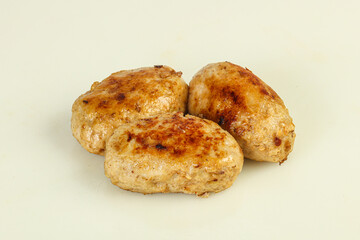 Homemade roasted cutlet minced meat