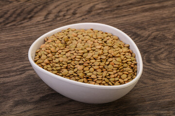 Vegan cuisine - Dry lentil heap