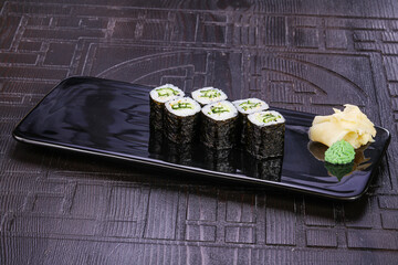 Japanese roll maki with cucumber