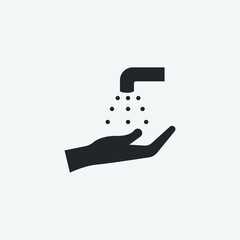 wash hands vector icon illustration sign 