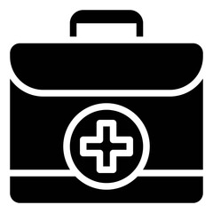 Medical bag icon, Vaccine Development related vector