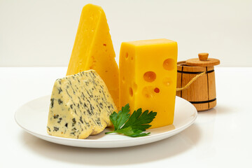 Fourme d'Ambert, cheese hit fitness on plate