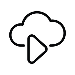 Cloud play icon