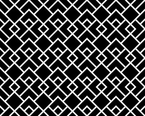 Abstract geometric pattern. A seamless vector background. Black and gray ornament. Graphic modern pattern. Simple lattice graphic design