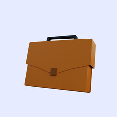 3d illustration simple object work bag