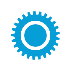 Gear wheel icon. Machine gear for setting Ideas to drive business forward through innovation.