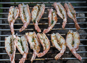 Gegrillte Meeresfrüchte