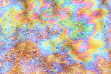 abstract background gasoline art colored, texture oil multicolored rainbow abstract gasoline spill