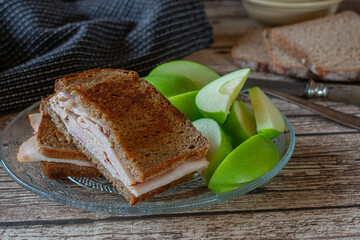 Ham Sandwich with rye bread